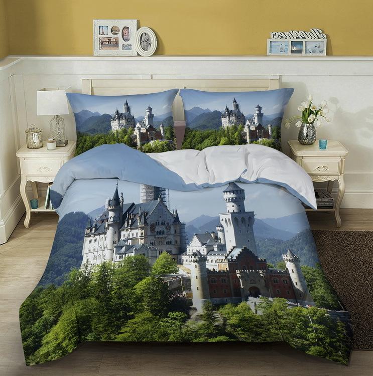 Great Wall King Queen Duvet Cover Old Chinese Building Bedding Set For Teens Adults Architecture 2/3 Pcs Polyester Quilt Cover