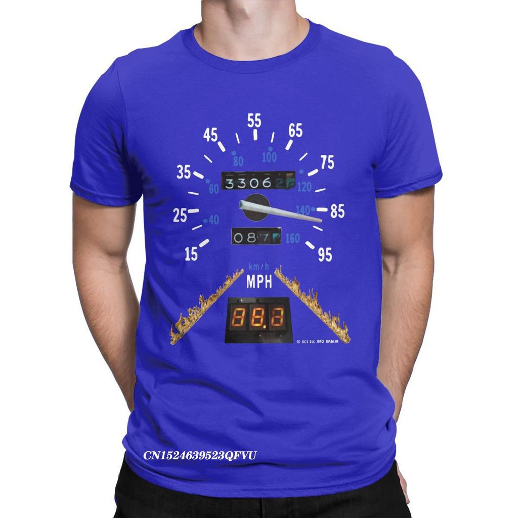 Men's Tshirt Time Travel Movie BTTF Leisure Tees Harajuku T-Shirts Premium Cotton Adult Clothes