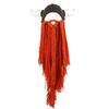 Hand Weave Bearded Funny Caps Funny Tricky Big Beard Mask Hat Viking Horn Hat  Costume Accessory