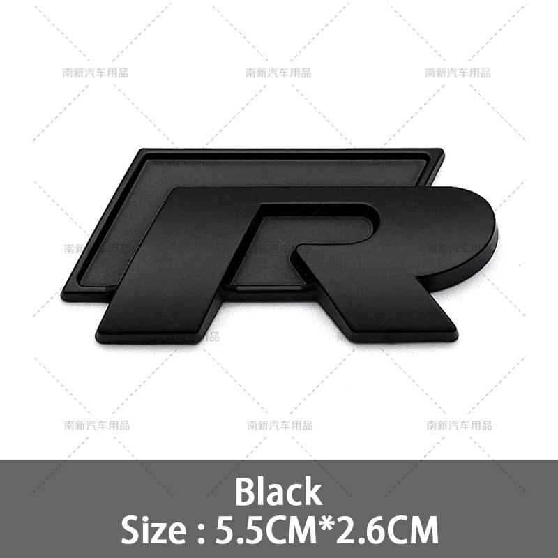 2026 Hot For VOLKSWAGEN VW 3D Metal R Grille Badge Rear Tail Trunk Emblem Decal Stickers For Volkswagen VW Polo Passat Golf Jett