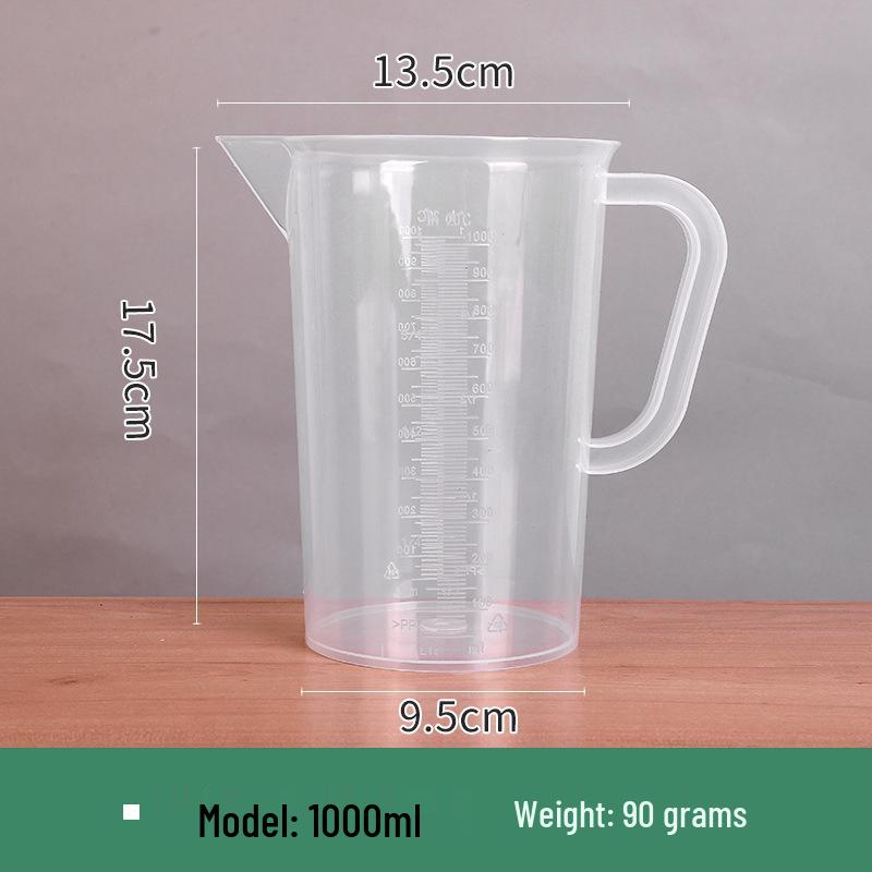 Large-Capacity Food-Grade Measuring Cup with Scale - High Transparency for Milk Tea Shop