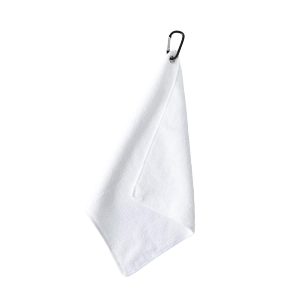 Golf Club Towel Ball Cleaning with Carabiner Clip Accessories Wiping Cloth for