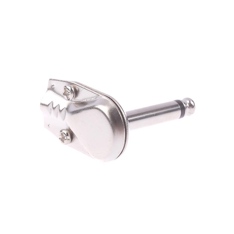 6.35Mm Mono Jack Right Angle Plug Flat Male Guitar Effects Pedal Connector Microphone Amplifier Connector