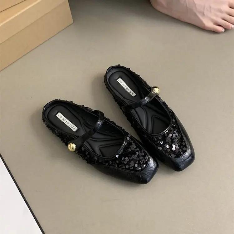 Fashion Flat Sandals Soft Bottom Slippers Women Outside Spring Summer Flats New Korean Mules Slipper Women Sandals Women's Slides