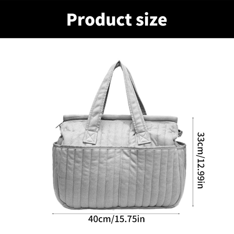 Portable Mom Storage Bag for Strollers Hand Carrying Travel Case Pouch or Hospital Use with Spacious Compartments
