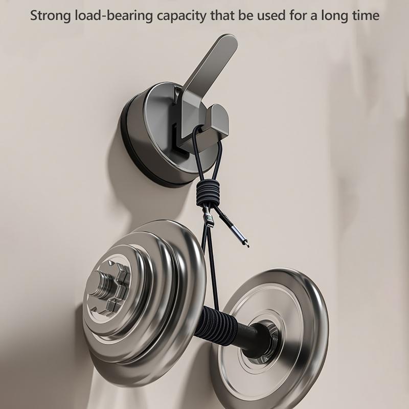 3pcs Strong Suction Cup Hook Not Drill & Rustproof Wall Hook Easy Installs Suction Hook Hangers for Bathroom & Kitchen