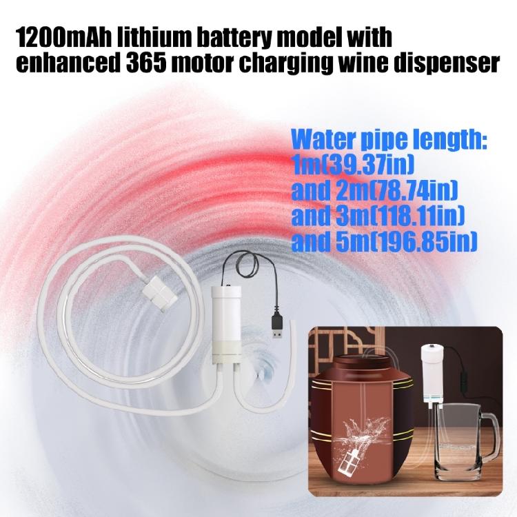 Elektrische Wasserumfüllpumpe Automatischer Siphon Wiederaufladbare Batterie mit Stahlfilter zum Abfüllen von Wein, Bier, Getränken