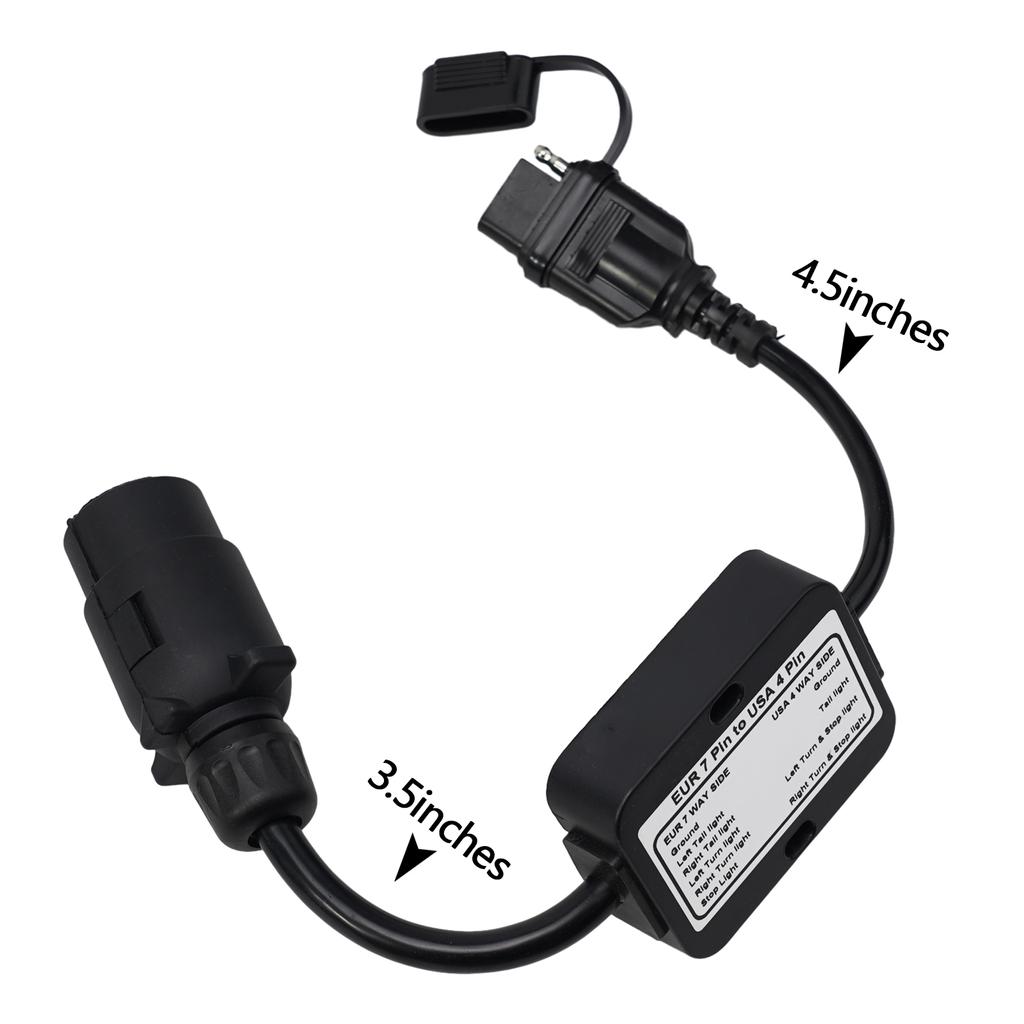 Nützliche, brandneue, hochwertige Konverterteile, Armaturen, Anhängerlichtkonverter, 7-poliger Stecker für europäische Fahrzeuge