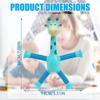 Suction Cup Stretchable Giraffe Toy Stretchable Educational Deformation Animal  Fidget Play
