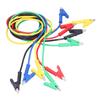 5PCS 1m Test Cable 5 Colors Jumper Wires Durable Alligator Clips  Electrical Testing
