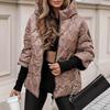 Женская куртка с капюшоном на молнии, с длинным рукавом, уличное пальто, однотонная повседневная верхняя одежда