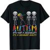 Autism Awerness - Skeleton Dabbing Autistic Kids Awareness T-Shirt