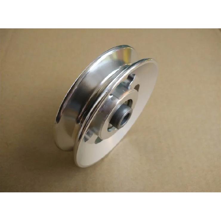 Universal Aluminium Alloy Bearing Pulley Wheel Diameter 73mm&88mm&95mm&110mm&114mm 5 Size Suitable for Transmission Equipment