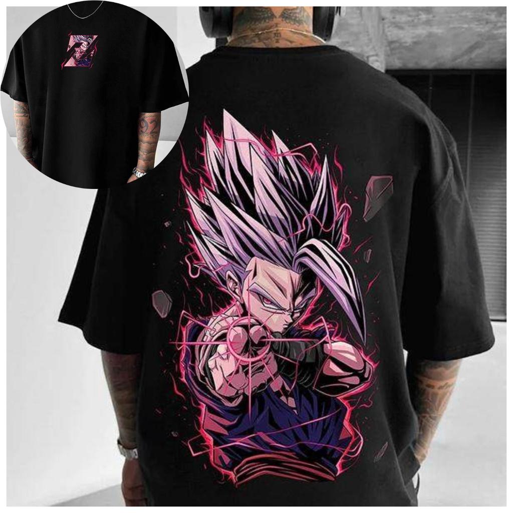 New Dragon Ball Super Large Dragon Ball Magic Person Printed Symbol Classic Direct Spray Printed Tshirt for Men