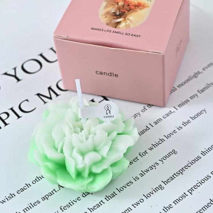 Mother's Day Aromatherapy Candle Souvenir Carnation Flowers Shape Fragrance Ornament Ambient Teacher's Day Gift