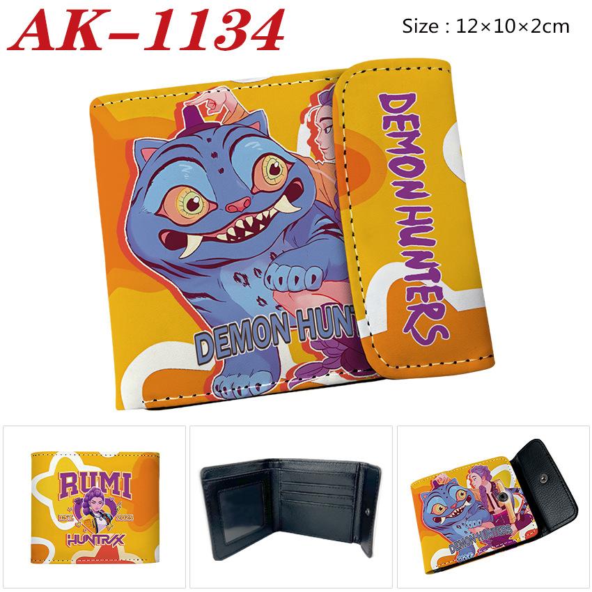 Anime Cartoon Rumi Zoey Demon Hunters PU Leather Wallet Card Bag Birthday Gift