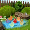 10/20Pcs Vegetable Duck Figurines Luminous Christmas Decor Glow In Dark Ornaments For Fairy Garden Valentine Gift