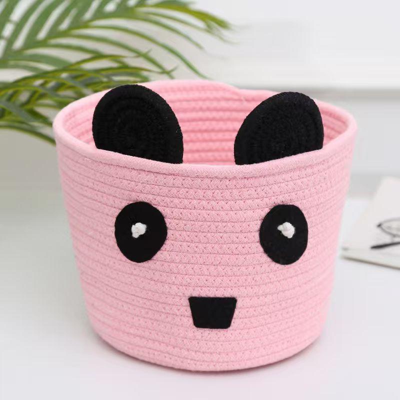 Cotton Rope Woven Storage Basket Keys Cosmetics Snacks Desktop Organiser Nordic Minimalist Home Decor