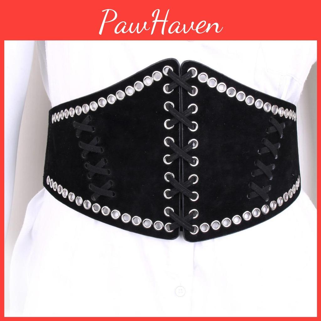 Womens Premium Flexible Waist Belt With Mesh Pattern For Office And Leisure