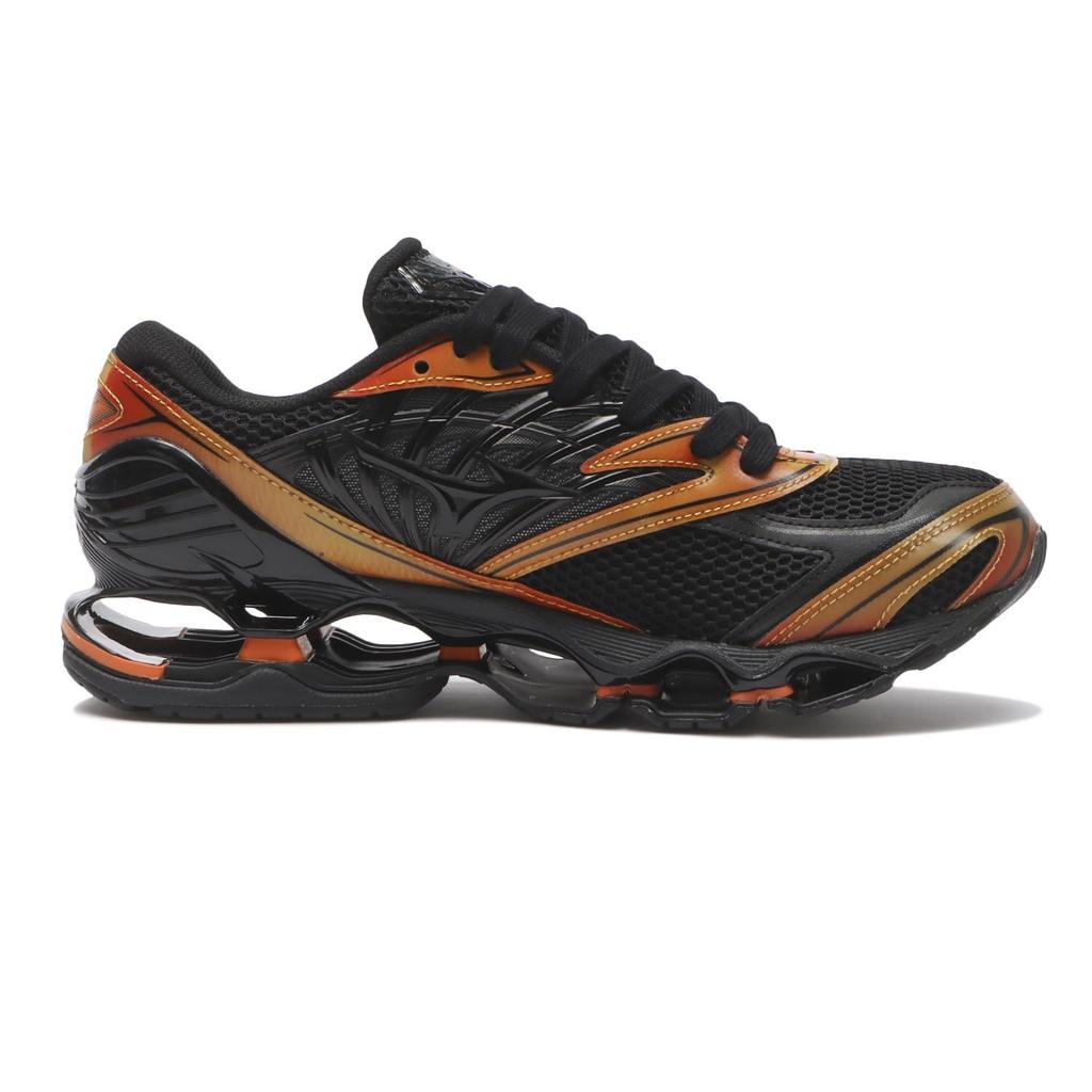 D1GA260402 MIZUNOaWAVE PROPHECY LSORANGEBLACK (Men's)
