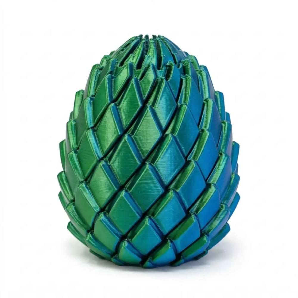 Hot New 3D Printing Dragon Egg Stress Relief Model Deformable Twist Egg Creative Stress-Relief Gadget Desk Ornament Creative Gif