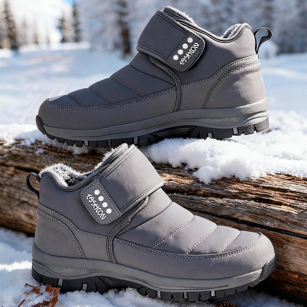 Super Warm Winter Shoes Men Boots With Fur Plus Size Snow Boots For Unisex Fashion Outdoor Sneakers Women Ankle Boots Commute