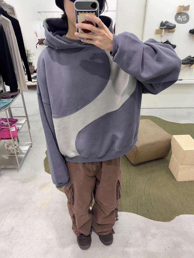 ERL Martin Cortis Patchwork Dekonstruerad Huvtröja