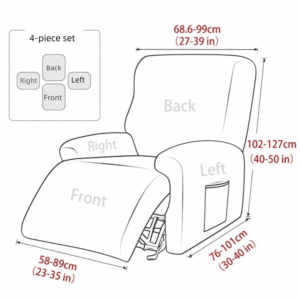 Non Slip 1 Seat Sofa Cover Elastic Couch Cover Chair Cover Slipcover  Living Room