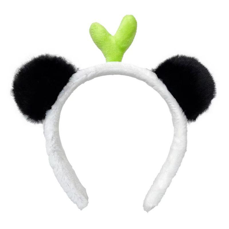 Adorable 2026 Panda Hair Accessory: Cute Round Headband & Funny Clip for Girly Wash Face Routine