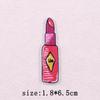 Pink Cartoon Embroidery Patch Iron On Patches For Clothing Flower Letters Patches On Clothes Sewing Fusible Patch Applique Decor