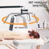 26" Remote-Controlled Folding Cantilever Lamp, 3-Head, 30W, for Nail Art, Tattooing, and Eyelash Extensions.
