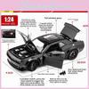 Alloy Dodge Challenger Srt Hellcat Sports Car Model Collectible For Kids With Inertia Control And Open Doors