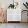 Vidaxl Blinds Doors for Cabinet, 4 Pcs, White, 39.5X49.4 Cm, Pine