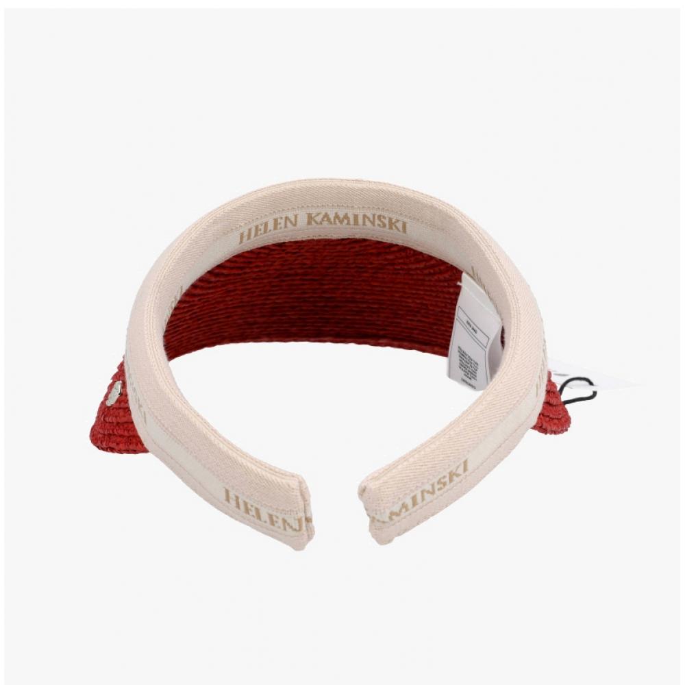 Helen Kaminski Bianka Tropical Natural Logo Visor Sun Cap Hat50265