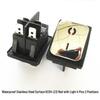 Rocker Power Reset Switch, 16A 250V, 4/6-Pin, 2/3-Position with Light, KCD4 Boat Shape