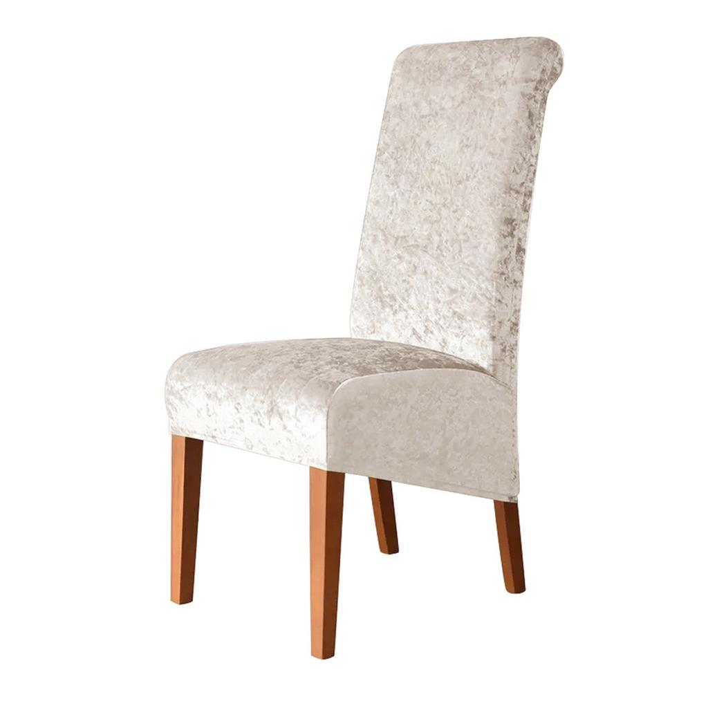 Thicken Plushes Dining Chair Cover Velvet Stretch Chair Seats Slipcovers Soft Warm Chairs Cover for Kitchen Living Room