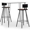 Day and Night - Day and Night High Table and Bar Stools Set 3 Pieces White