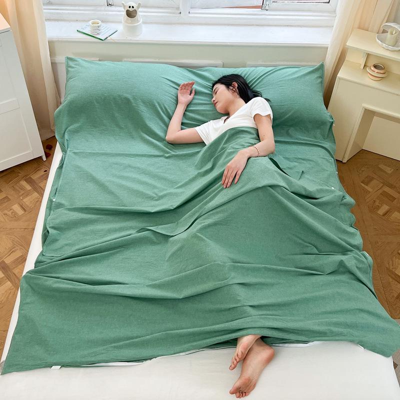 All-Cotton Anti-Dirt Portable Travel Sleeping Bag & Duvet Cover