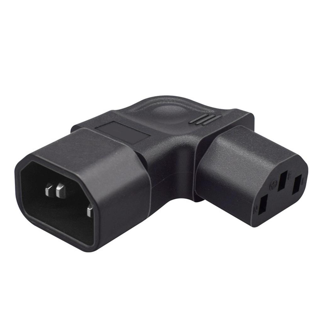 Adattatore di Alimentazione IEC320 C14 a C13 ad Angolo Retto, Connessione Maschio-Femmina per Elettronica di Consumo