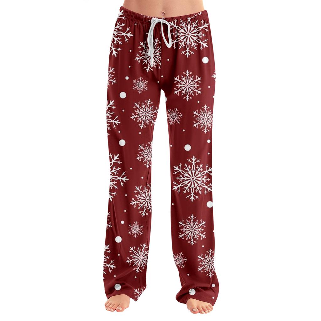 Adult Fashionable Loose Christmas Printed Casual Pants, Loungewear, Sleep Pants