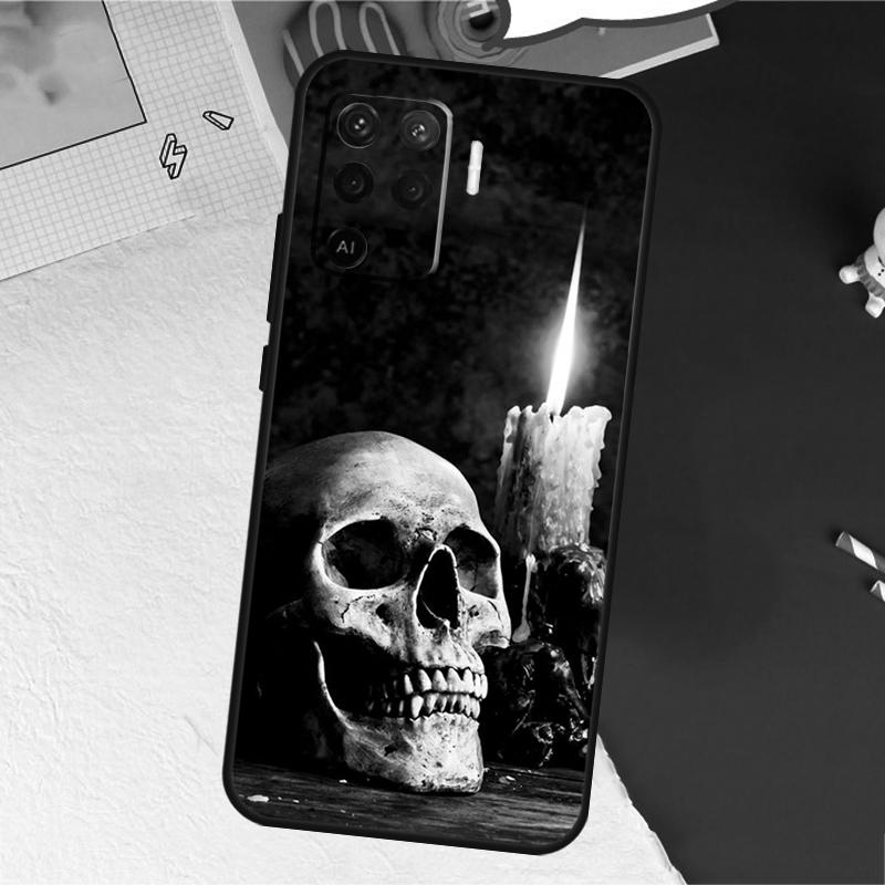 

Gothic Fashion Skull Case For Oppo A17 A57 A77 A74 A54 A94 A78 A98 A18 A60 A80 A40 A38 A58 A96 A76 A16 A15 A5 Pro OPPO A5 Pro 5G