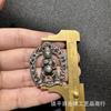 Huang Cai Shen Antique Imitation Crafts Copper Sculpture Ornament Iron Pendant Accessory Hanging Tibetan Style Collectible Craft