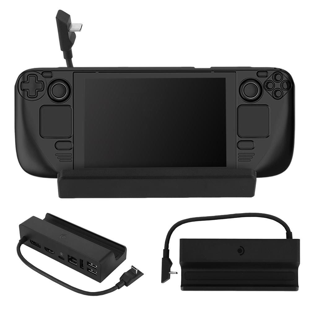 For Steam Deck Expansion Dock Base with US Power Supply Dock Base Bracket 7 In 1 Charging Dock Handheld Game Console Accessories China Mainland