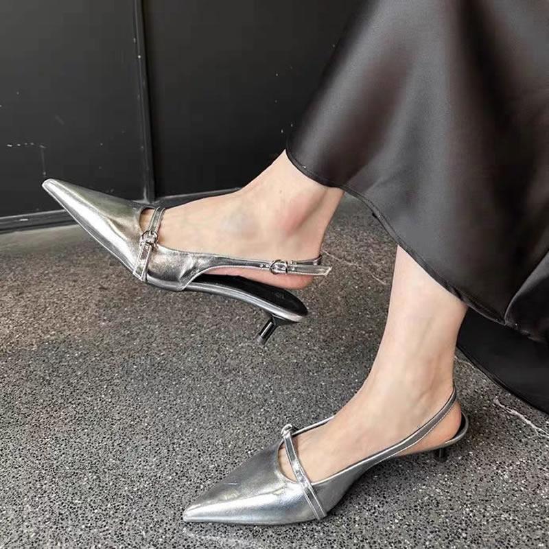 Summer Women's Sandals 2025 New Gothic Style Fashion Women Low Heels Retro Office Women Cool Non-slip Comfortable Large Size