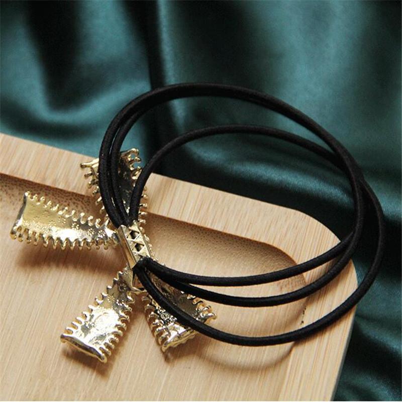 Korean Rhinestone Elegant Scrunchies Women Girls Elastic Hair Rubber Band Accessories Tie Hair Ring Rope Headdress