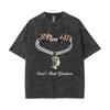 Washed Vintage Rapper Central Cee Face Graphic Tshirt Men Women Hip Hop Fashion Short Sleeve T Shirts Mens Oversized Streetwear