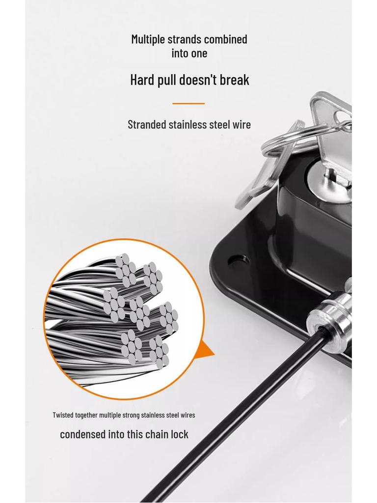 Stanzfreies Kombinationsschloss: Diebstahlsicherung für Kühlschrank und Schrank für den gewerblichen und privaten Gebrauch