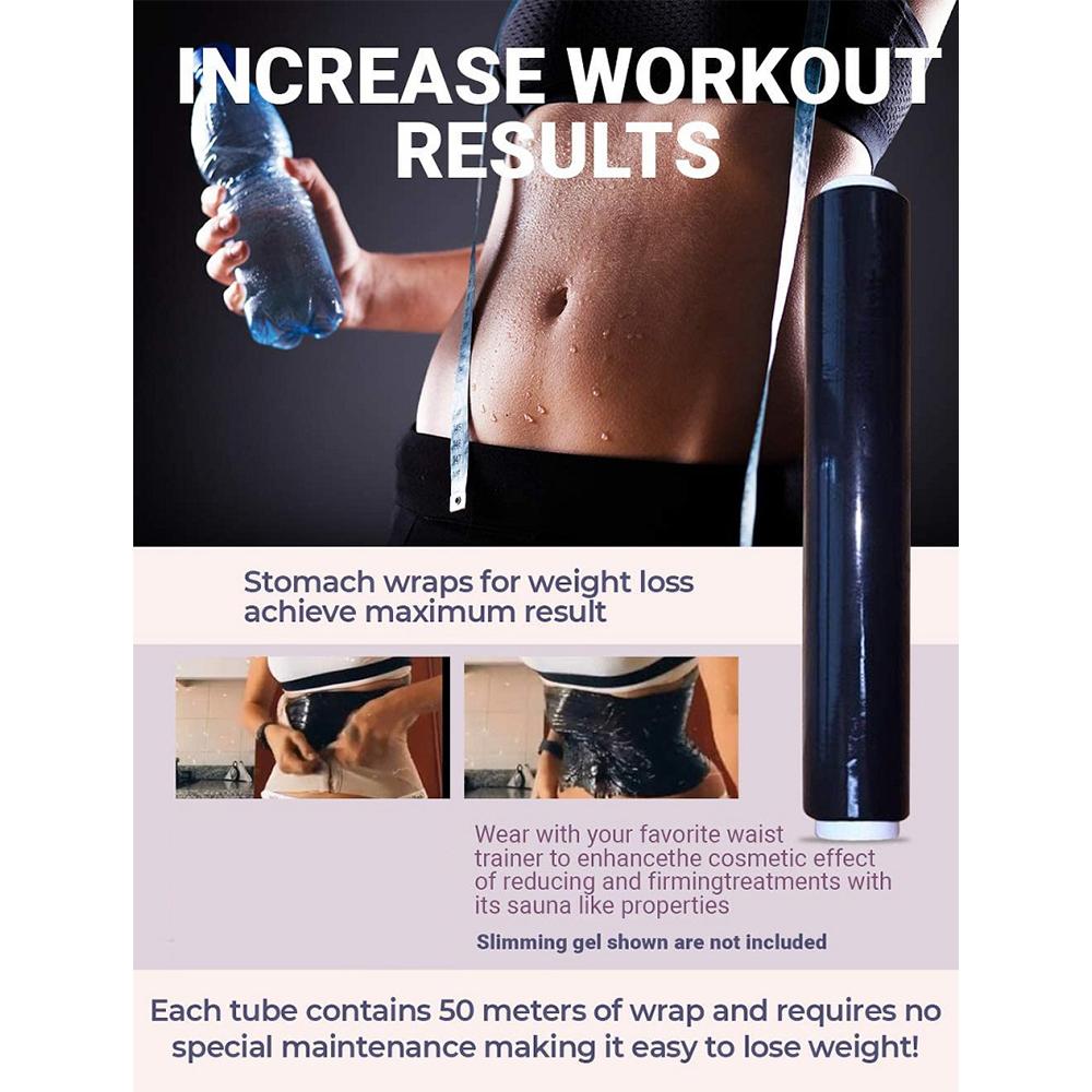 1 Roll Osmotic Plastic Body Wrap Paper Cellulite Waist Burning Weight Loss Slimming Body Wrap Sweat Shaper Waist for Woman