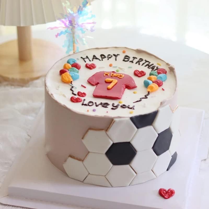 4 Sizes Soccer Pattern Cake Cookie Molds Cutters DIY Hexagon Fondant Moulds Soccer Ball Cookie Cutter Football Cake Decorations