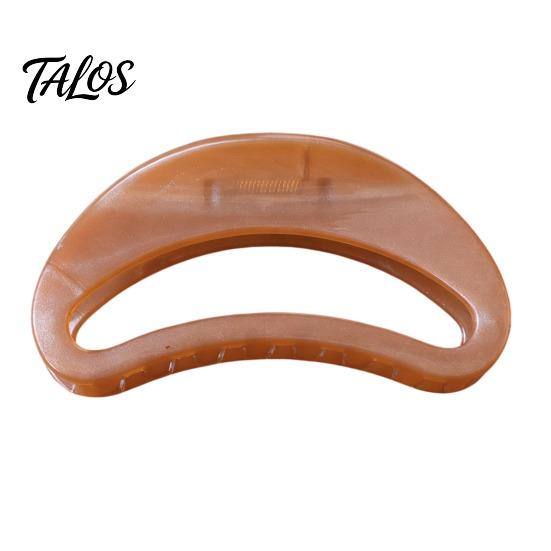 Versatile Hair Claw Strong Grip Claw, Jelly Semi-Transparent Clip with Anti-Slip Teeth, Crescent-Shaped Burr-free Openwork Accessory for Medium